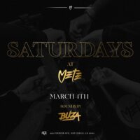 Saturdays at METE with DJ BUZA