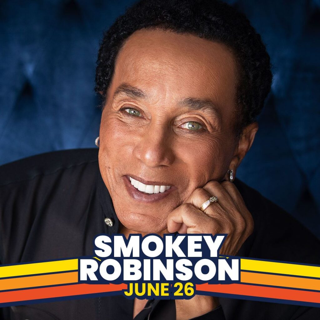 Smokey Robinson June 26th at the San Diego County Fair!