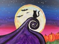 Halloween Paint & Sip at Lemon Grove Coffee